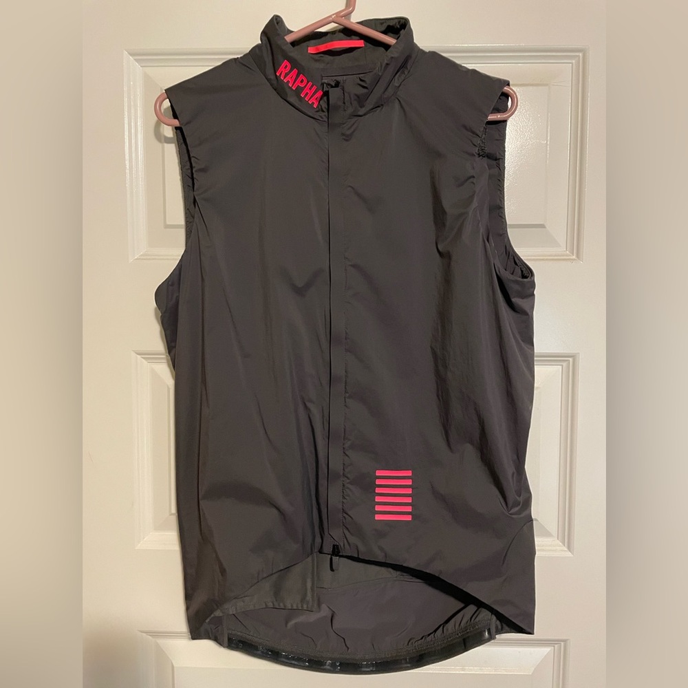 Rare Rapha Pro Team Insulated Gilet Grey Pink Large
